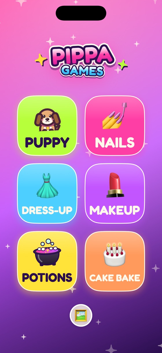 Pippa Games home screen on iPhone